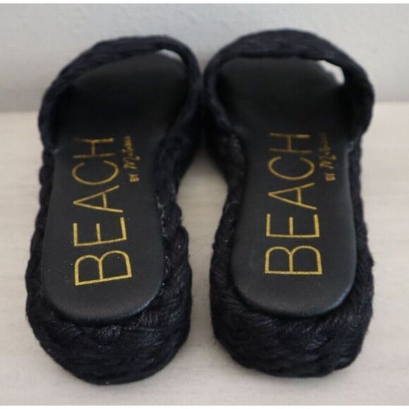 BEACH x Matisse Women's Sz 7M Black Caspia Platform Casual Slip-On Sandals - Picture 9 of 12